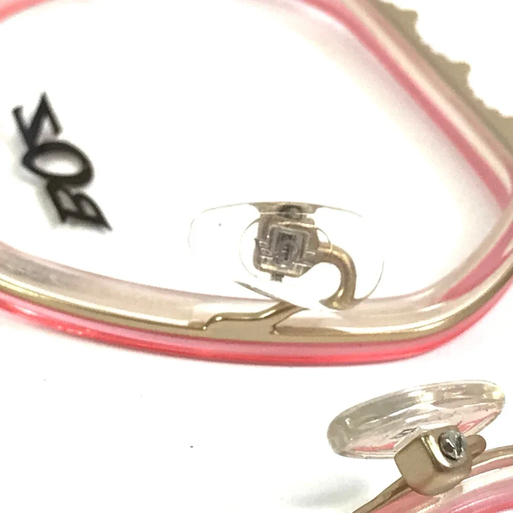 BOZ Eyeglasses Frames MICHELE 8080 Clear Pink Matte Gold Geometric 53-16-140